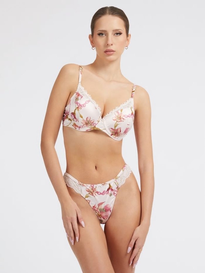 Guess Floral Print Kadın Tanga Renkli | TR-113731