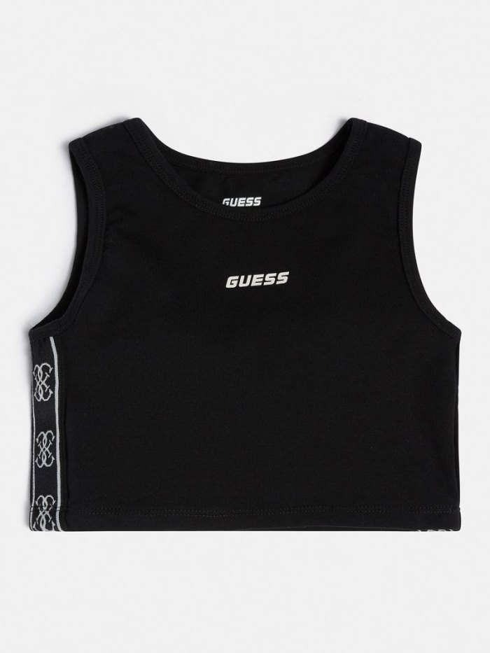 Guess Front Logo Active Çocuk Sütyen Siyah | TR-424671