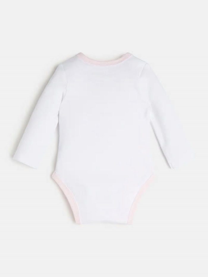 Guess Front Logo Body Çocuk Bodysuit Pembe | TR-031992