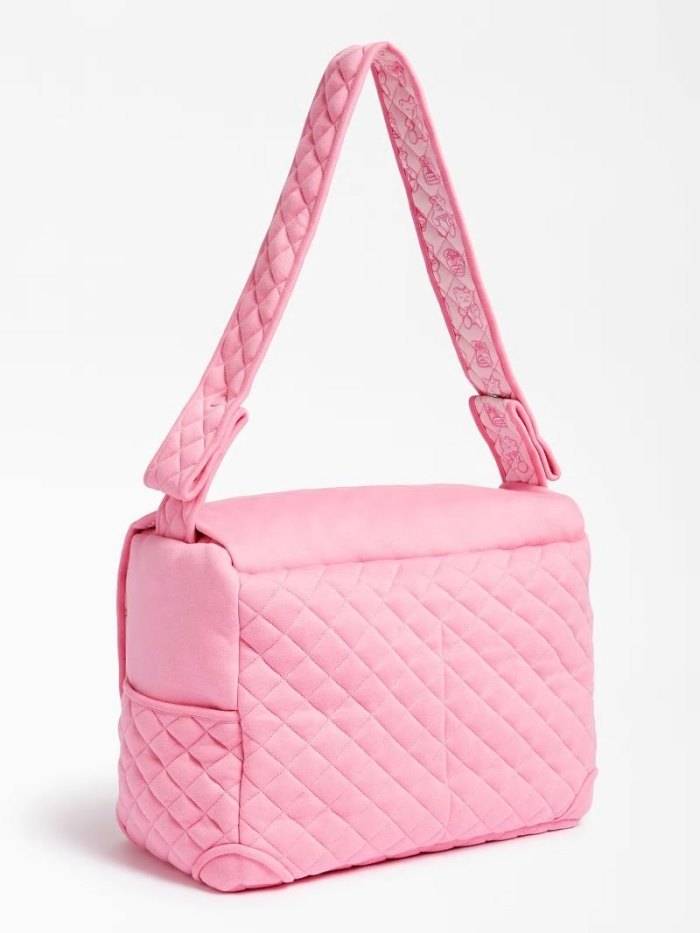 Guess Front Logo Changing Bag Çocuk Çanta Pembe | TR-062345