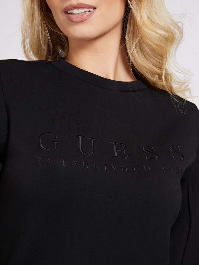 Guess Front Logo Kadın Elbise Siyah | TR-164534