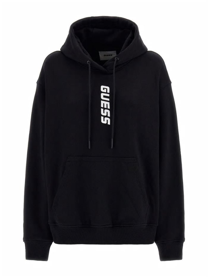 Guess Front Logo Kadın Tişörtü Siyah | TR-148045