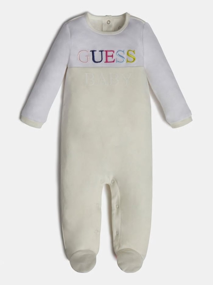 Guess Front Logo Çocuk Tulum Beyaz | TR-863927