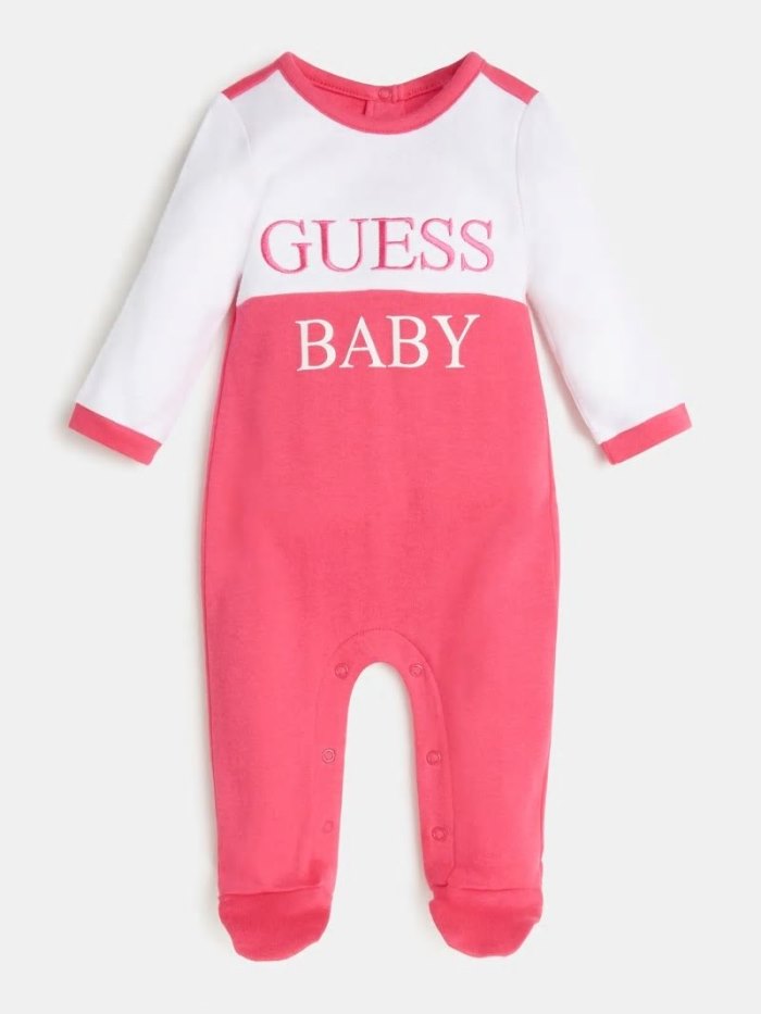 Guess Front Logo Çocuk Tulum Pembe | TR-648495