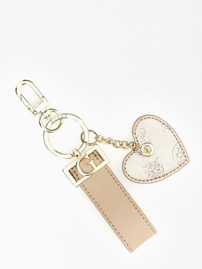 Guess Heart Charm Kadın Anahtarlık Altın | TR-142733