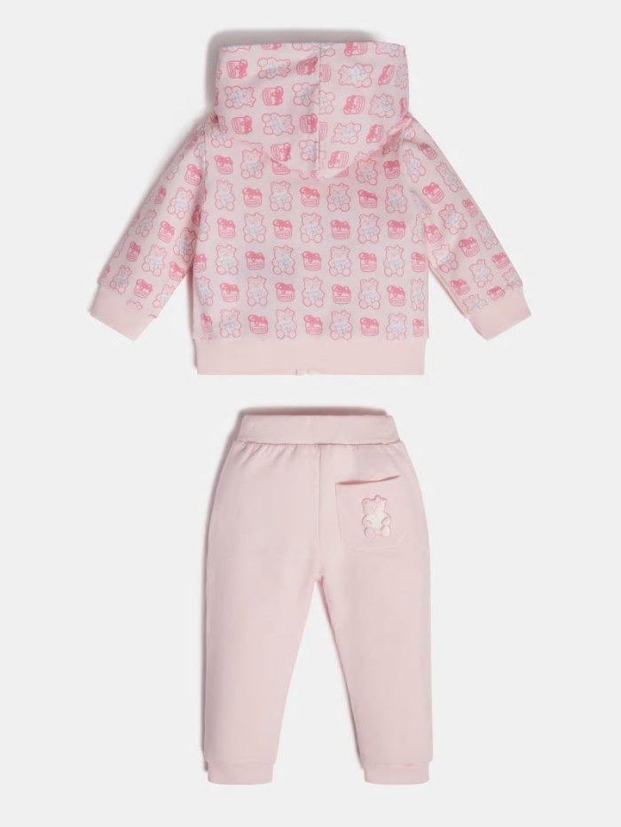 Guess Hoodie Sweatshirt And Pant Çocuk Sets Pembe | TR-846676