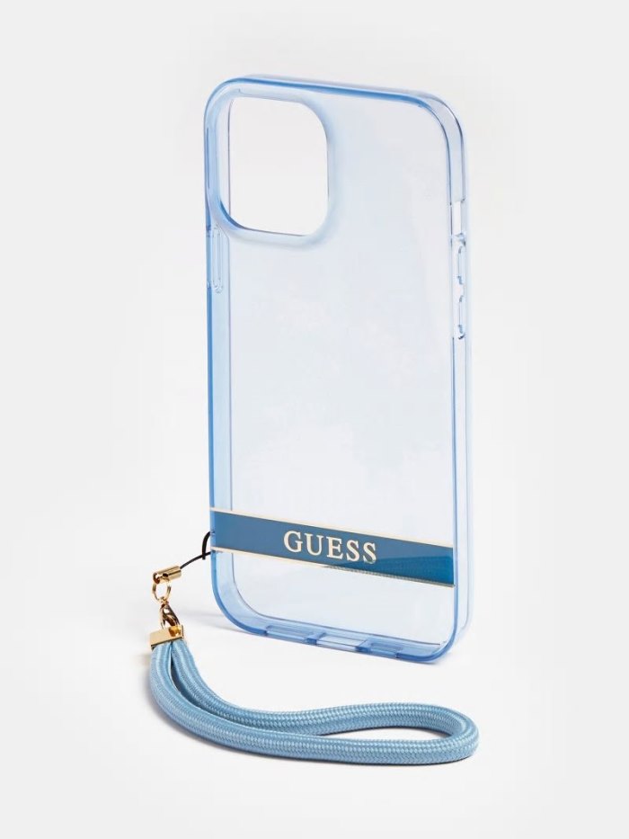 Guess Iphone 13 Pro Max Translucent Kadın Cover Mavi | TR-774420