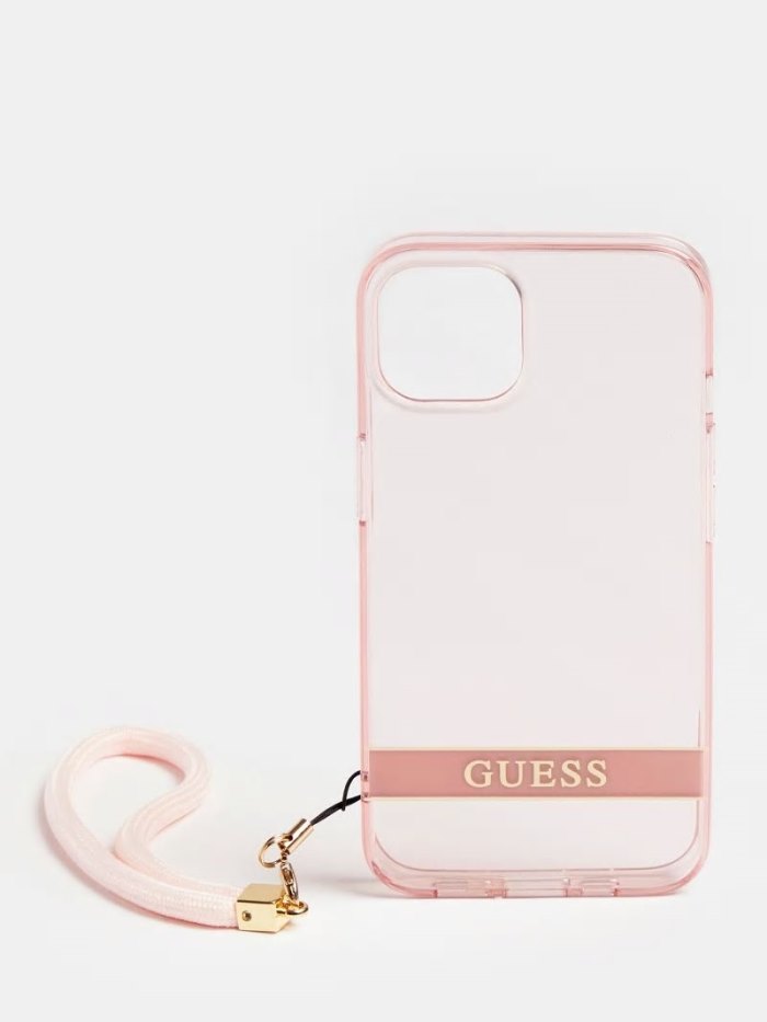 Guess Iphone 13 Translucent Kadın Cover Pembe | TR-670417