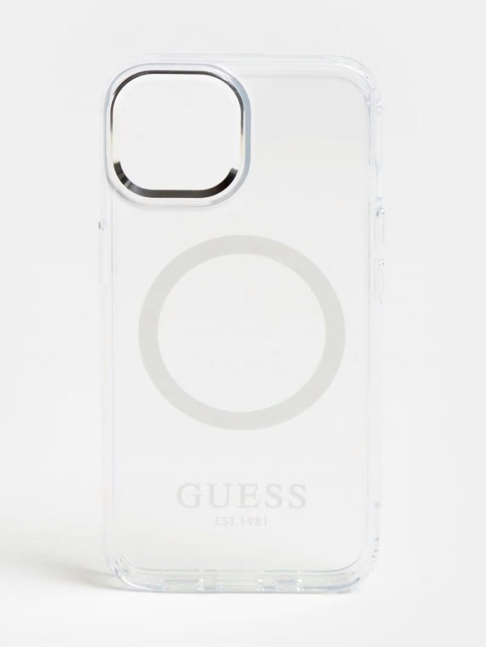 Guess Iphone 14 Magsafe Kadın Cover Gümüş | TR-577436