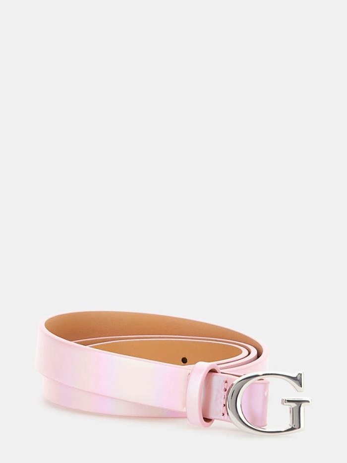 Guess Iridescent Belt Çocuk Kemer Bej Rengi | TR-118239