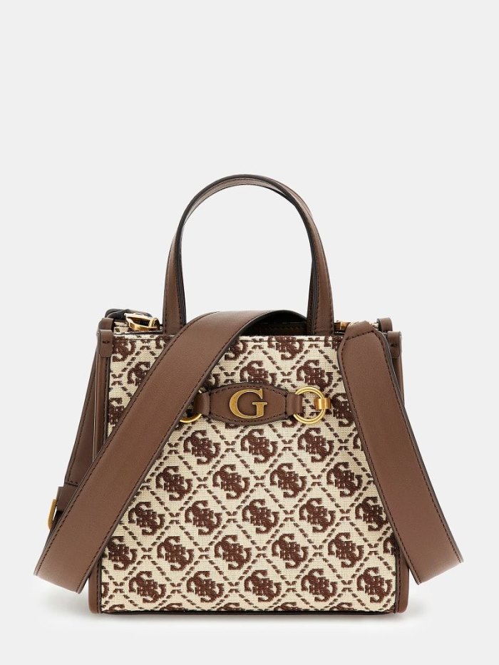 Guess Izzy 4g Logo Mini Kadın El Çantası Kahverengi | TR-429469