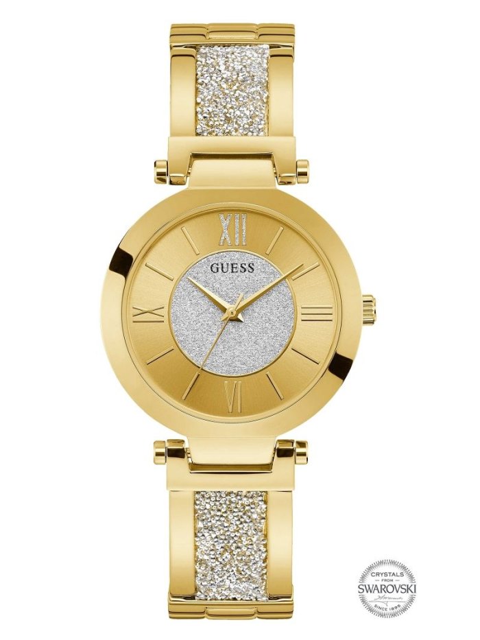 Guess Klasik Case Logo Kadın Saat Altın | TR-094873