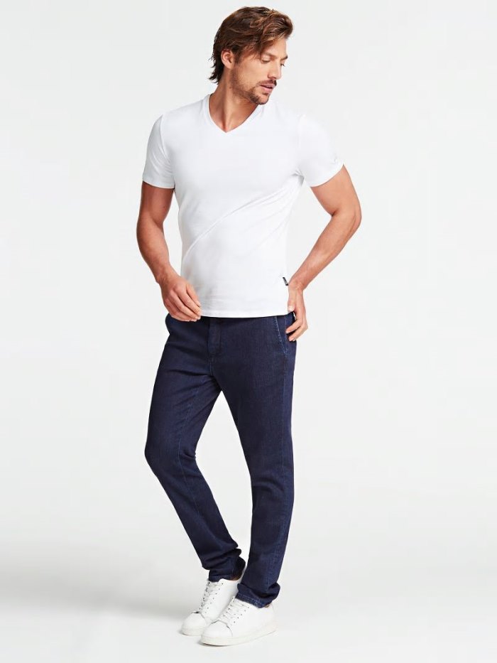 Guess Kot Pantolon Marciano Slim Fit Erkek Giyim Mavi | TR-483999