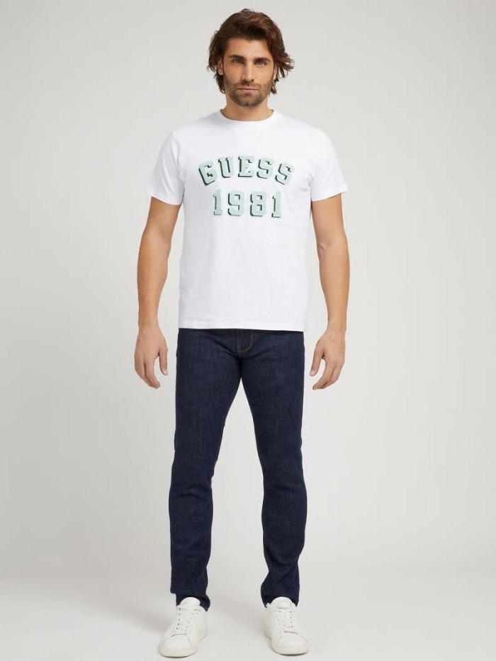 Guess Kot Pantolon Slim Fit Erkek Giyim Mavi | TR-417708