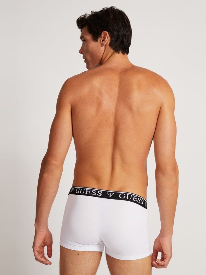 Guess Logo Elastic Erkek Boxers Beyaz | TR-004992