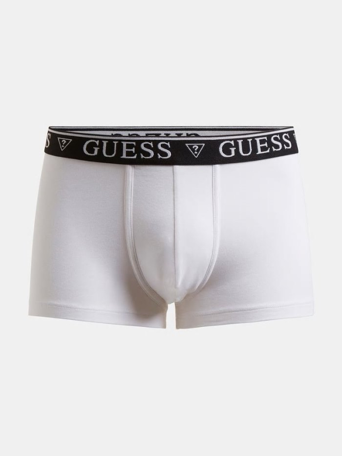 Guess Logo Elastic Erkek Boxers Beyaz | TR-004992