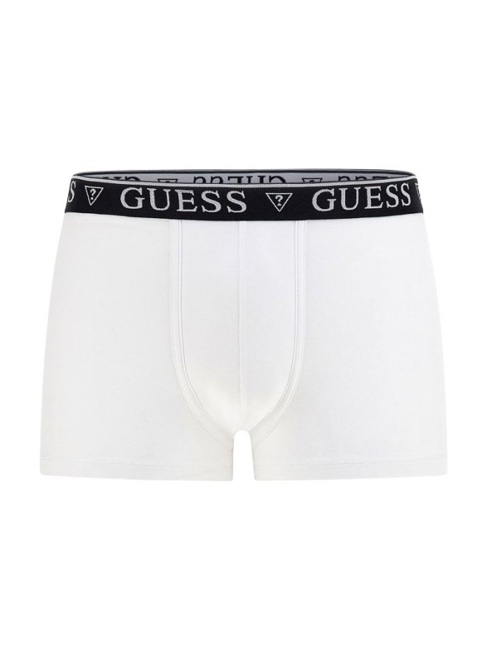 Guess Logo Elastic Erkek Boxers Beyaz | TR-198853