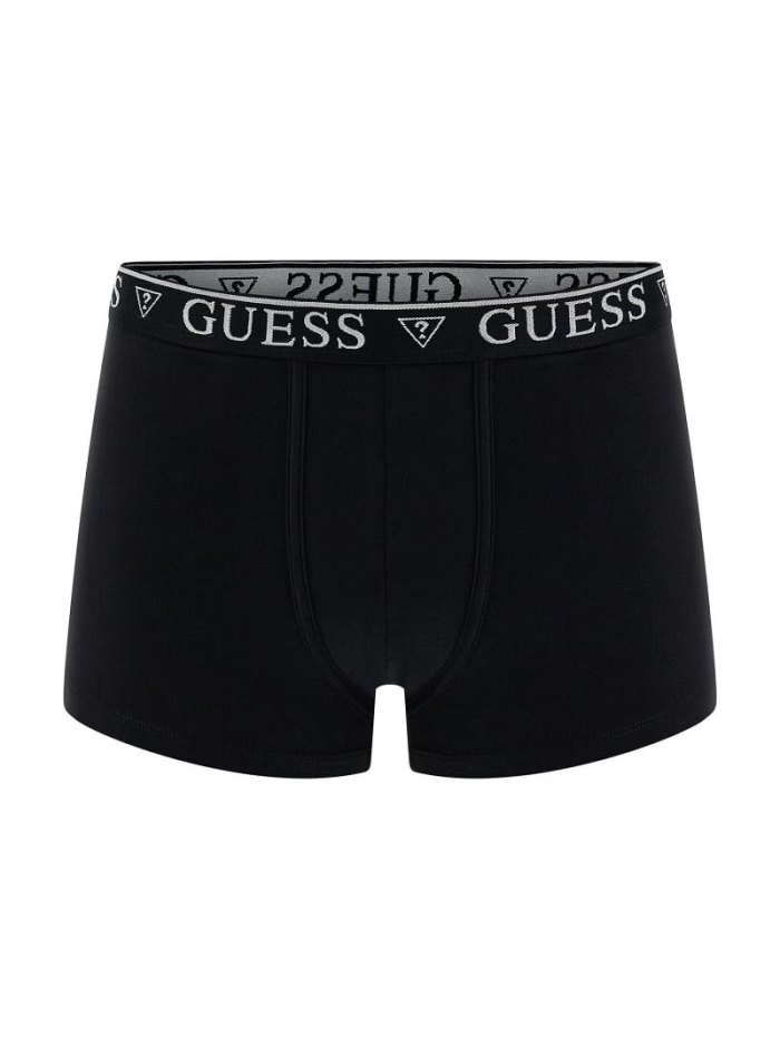 Guess Logo Elastic Erkek Boxers Siyah | TR-570954