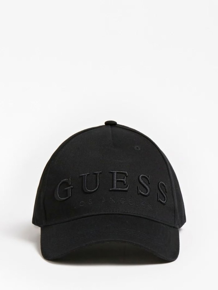 Guess Logo Erkek Baseball Cap Siyah | TR-735856