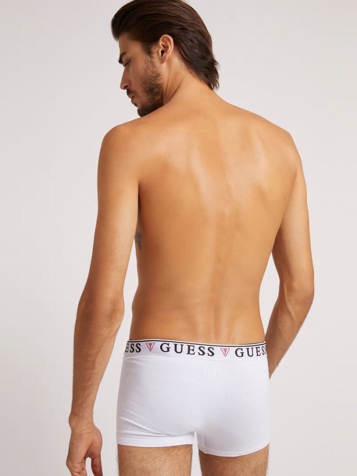 Guess Logo Pack 3 Erkek Boxers Beyaz | TR-545414