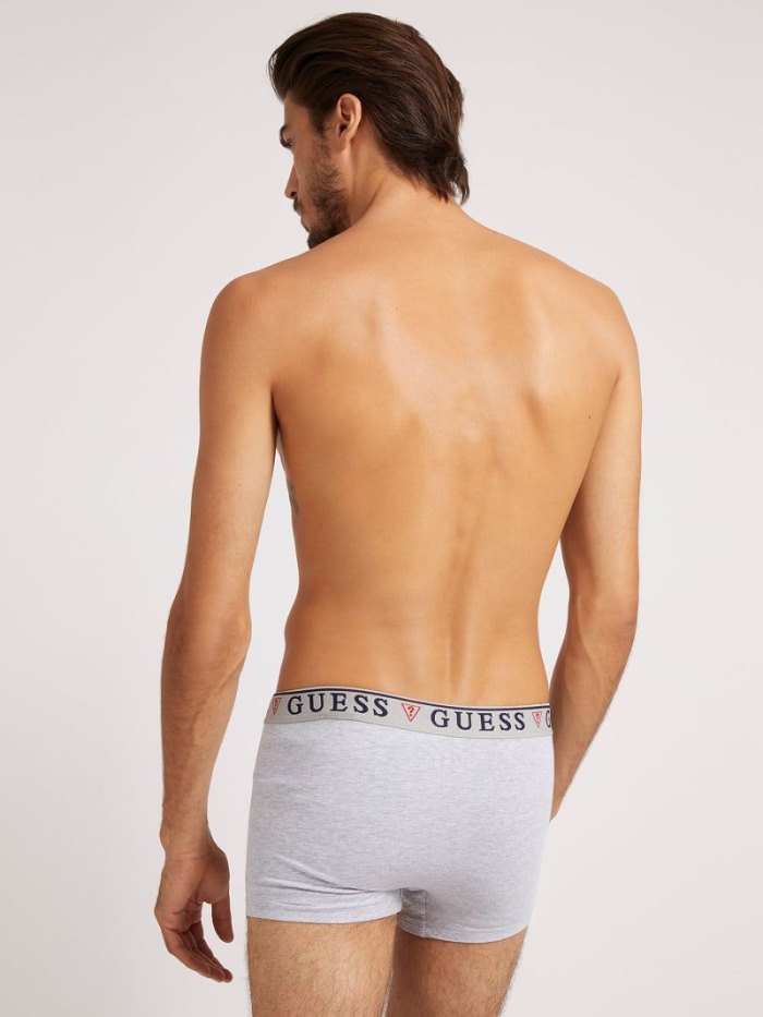 Guess Logo Pack 3 Erkek Boxers Beyaz | TR-545414