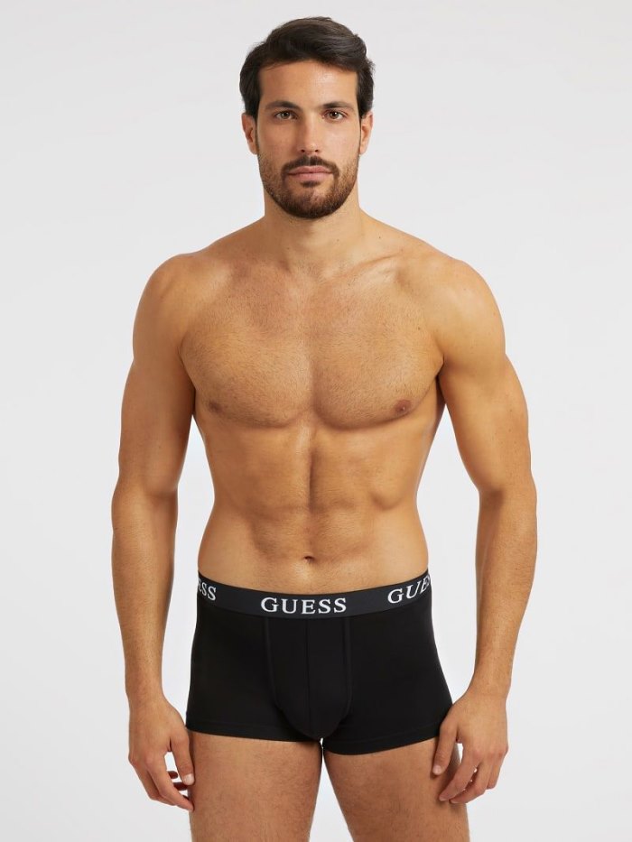 Guess Logo Pack 3 Erkek Boxers Siyah | TR-682896