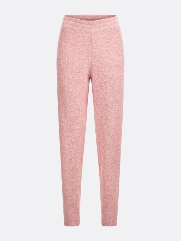 Guess Lurex Boucle Joggers Kadın Jogger Pantolon Pembe | TR-999536