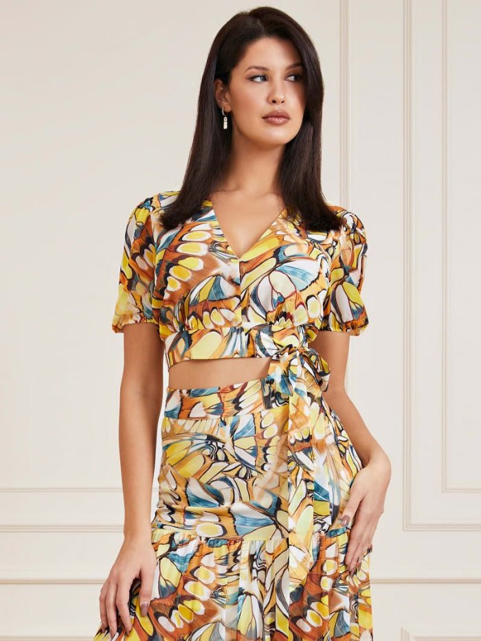 Guess Marciano All Over Print Kadın Üstler Renkli | TR-415274