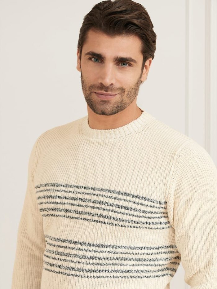 Guess Marciano Crew Neck Erkek Kazak Mavi | TR-278649