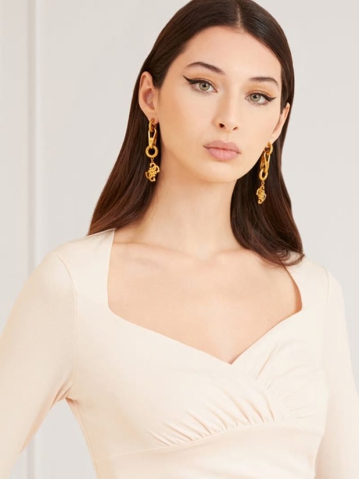 Guess Marciano Draped Kadın Üstler Krema | TR-878033