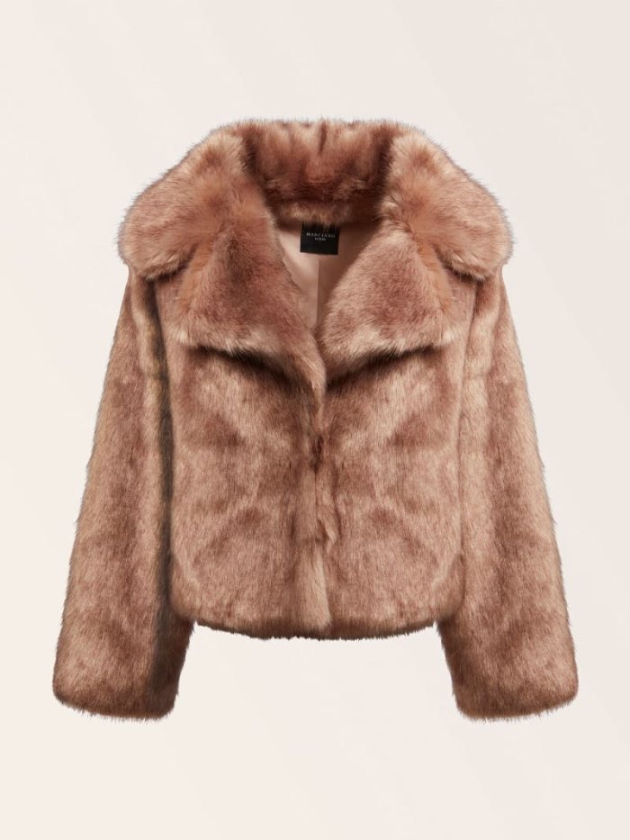 Guess Marciano Faux Fur Kadın Ceket Bej Rengi | TR-690774