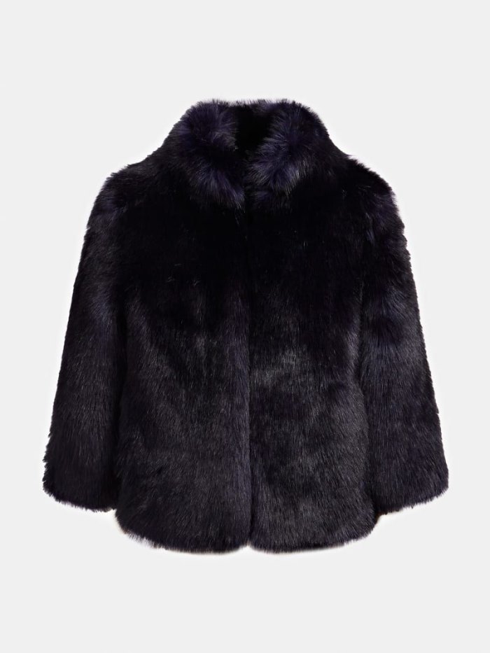 Guess Marciano Faux Fur Kadın Ceket Koyu Mavi | TR-316770