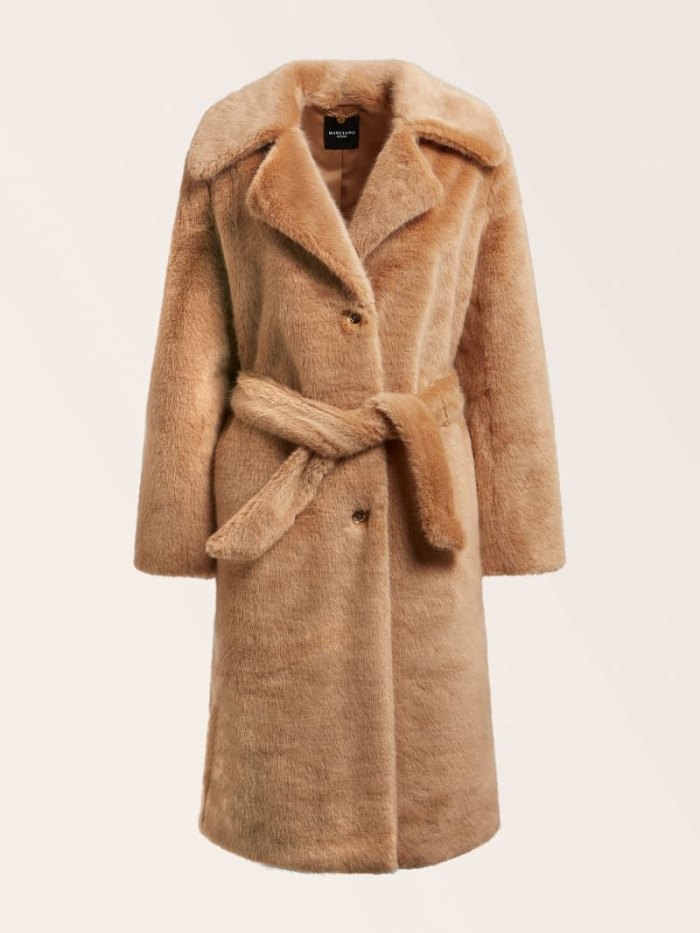 Guess Marciano Faux Fur Kadın Kaban Bej Rengi | TR-292715