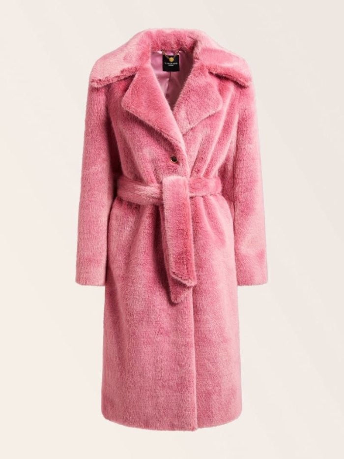 Guess Marciano Faux Fur Kadın Kaban Pembe | TR-724942