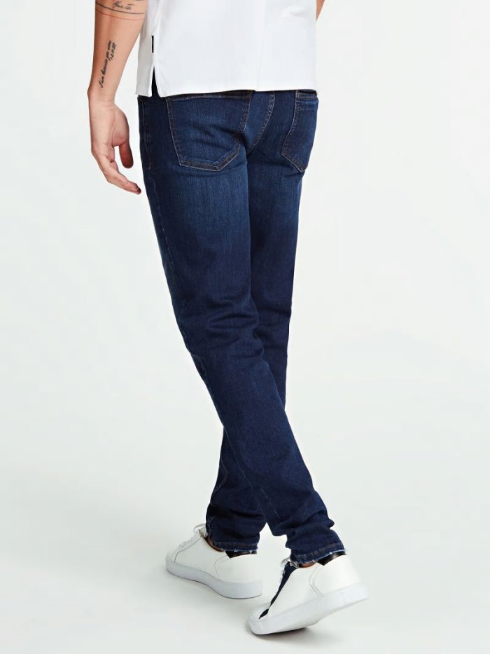 Guess Marciano Slim Fit Erkek Giyim Mavi | TR-471220