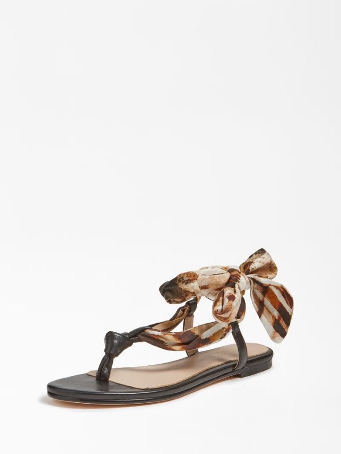 Guess Marciano Tie Me Kadın Sandalet Bej Rengi | TR-438820