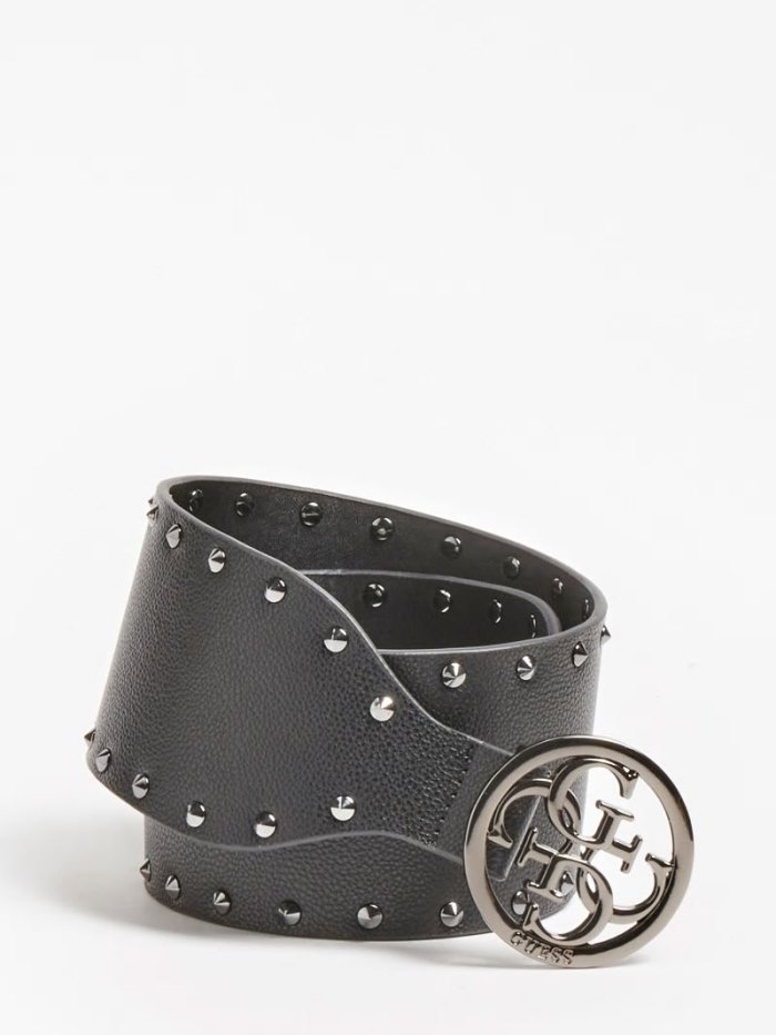 Guess Mika Studded Belt Kadın Kemer Gümüş | TR-718071