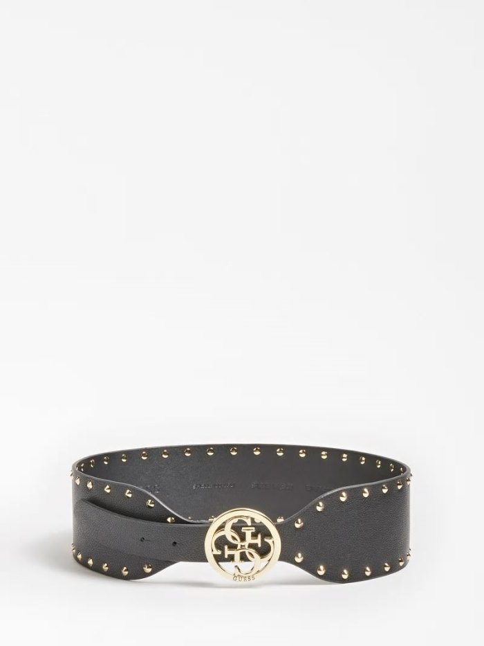 Guess Mika Studded Belt Kadın Kemer Siyah | TR-275767