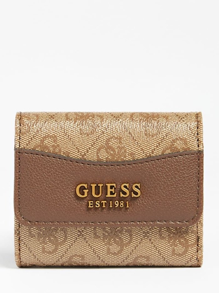 Guess Nell 4g Logo Mini Kadın Cüzdan Kahverengi | TR-906014