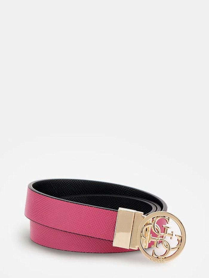 Guess Noelle Reversible Belt Kadın Kemer Siyah | TR-087862