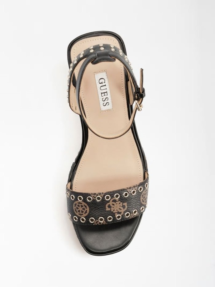 Guess Noldo Sandal Studs Kadın Sandalet Kahverengi | TR-409368