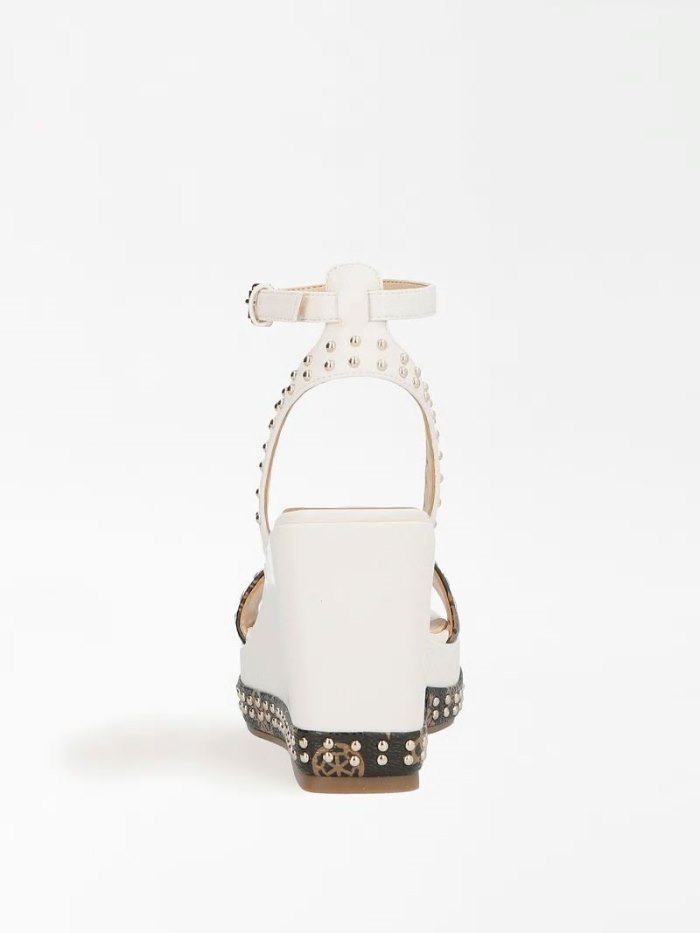 Guess Noldo Sandal Studs Kadın Sandalet Beyaz | TR-761631