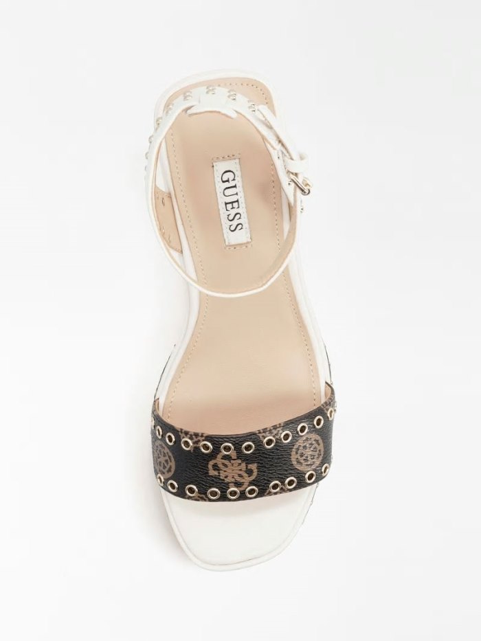 Guess Noldo Sandal Studs Kadın Sandalet Beyaz | TR-761631