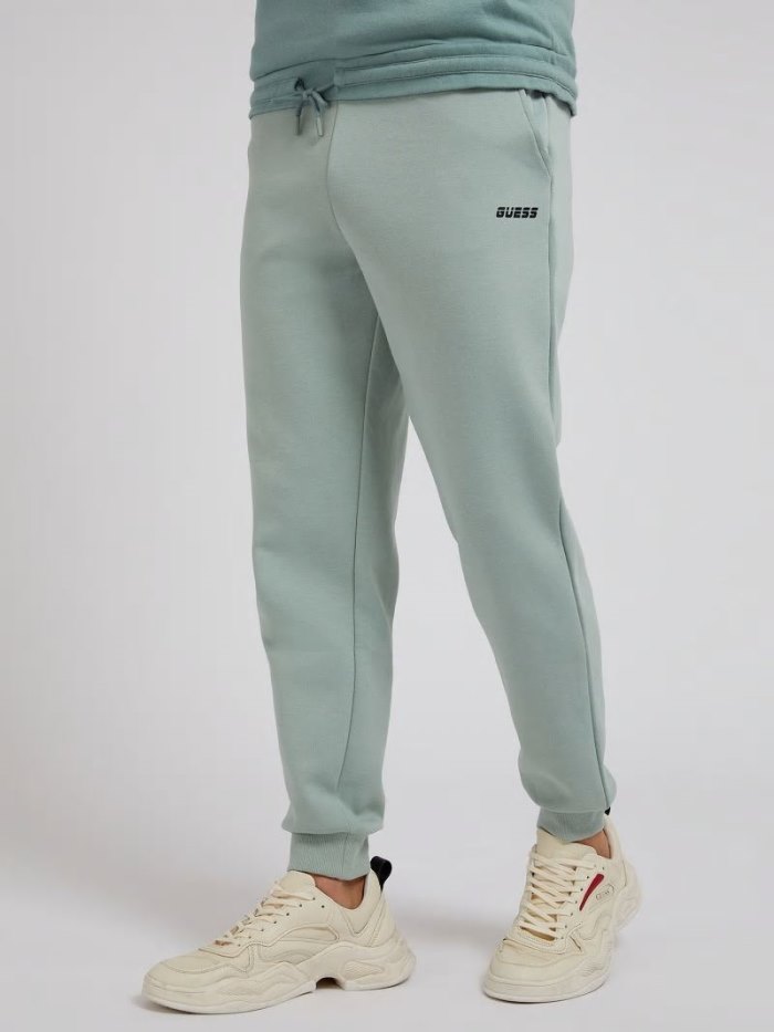 Guess Pantolonlar Back Pocket Jogger Pant Erkek Jogger Pantolon Açık Yeşil | TR-060609