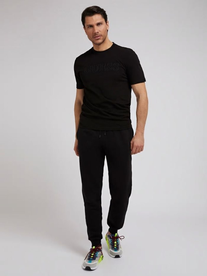 Guess Pantolonlar Jogger Pant Erkek Jogger Pantolon Siyah | TR-636215