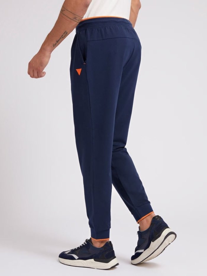 Guess Pantolonlar Side Logo Jogger Pant Erkek Jogger Pantolon Mavi | TR-790261