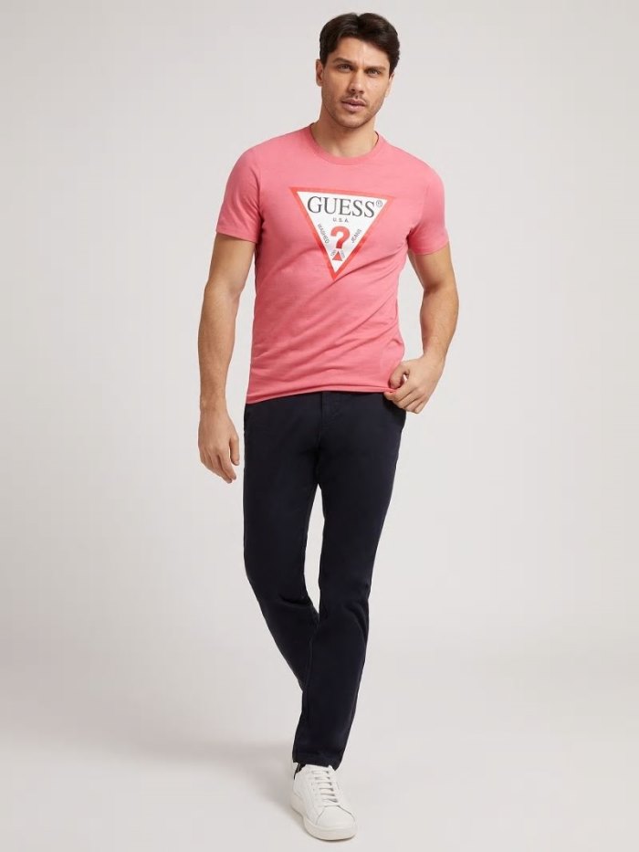 Guess Pantolonlar Slim Fit Erkek Pantolonlar Mavi | TR-906449