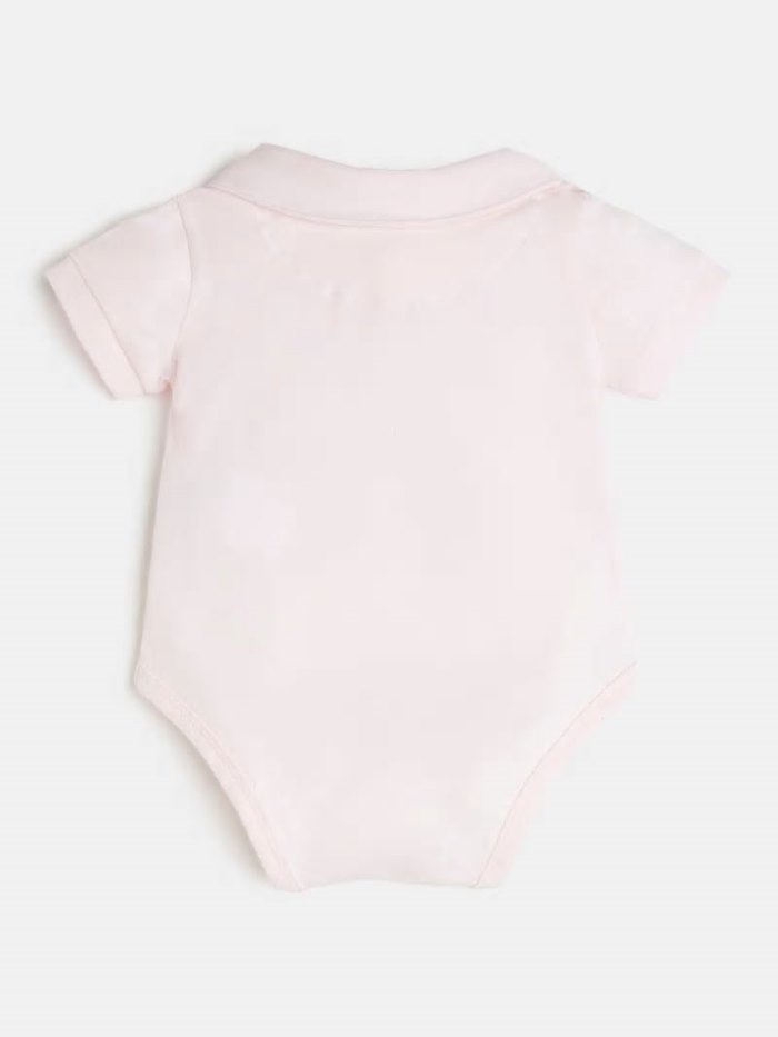 Guess Piquet Body Çocuk Bodysuit Pembe | TR-511517