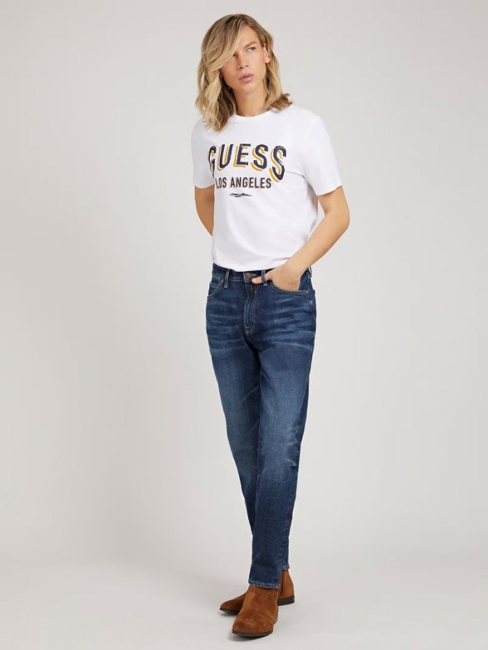 Guess Regular Fit Erkek Giyim Mavi | TR-256979