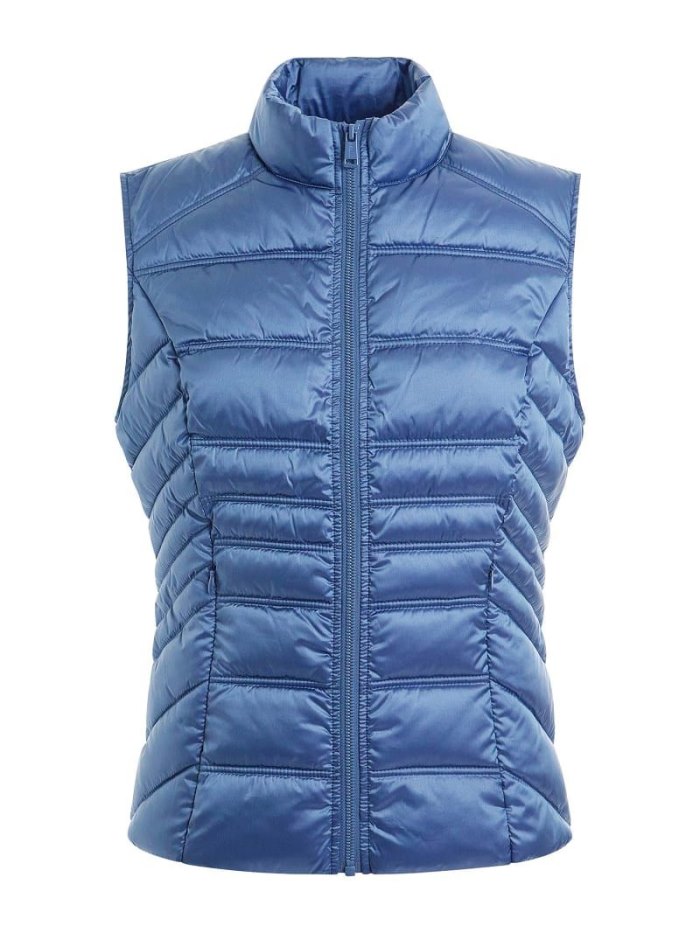 Guess Reversible Kadın Puffer Vest Açık Mavi | TR-963032